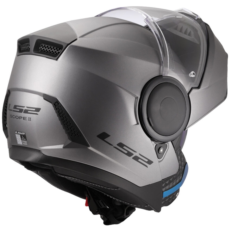 Výklopná helma na motorku LS2 FF902 Scope II Solid matná titanová