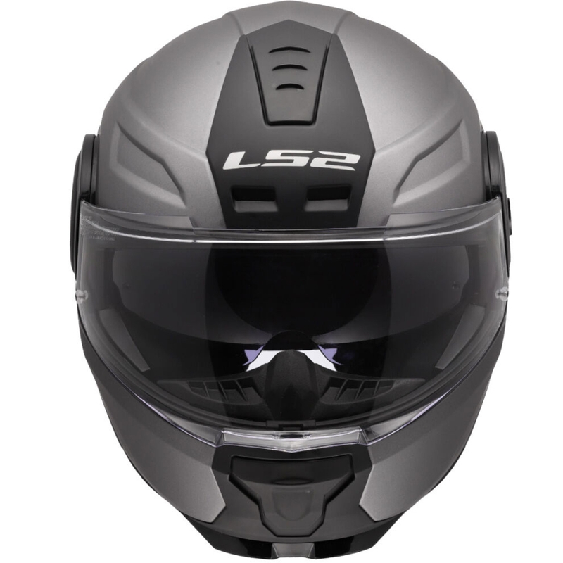 Výklopná helma na motorku LS2 FF902 Scope II Solid matná titanová