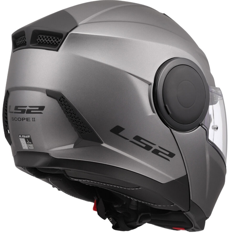 Výklopná helma na motorku LS2 FF902 Scope II Solid matná titanová