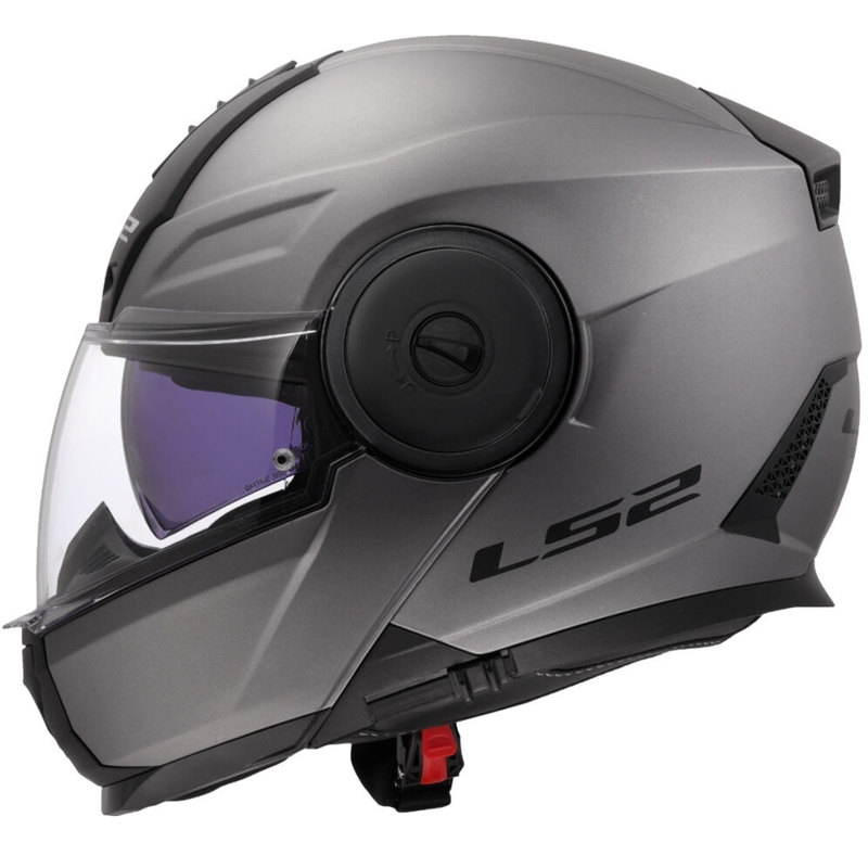 Výklopná helma na motorku LS2 FF902 Scope II Solid matná titanová