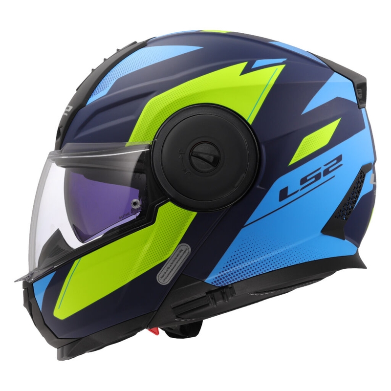 Výklopná helma na motorku LS2 FF902 Scope II Duria modro-fluo žlutá