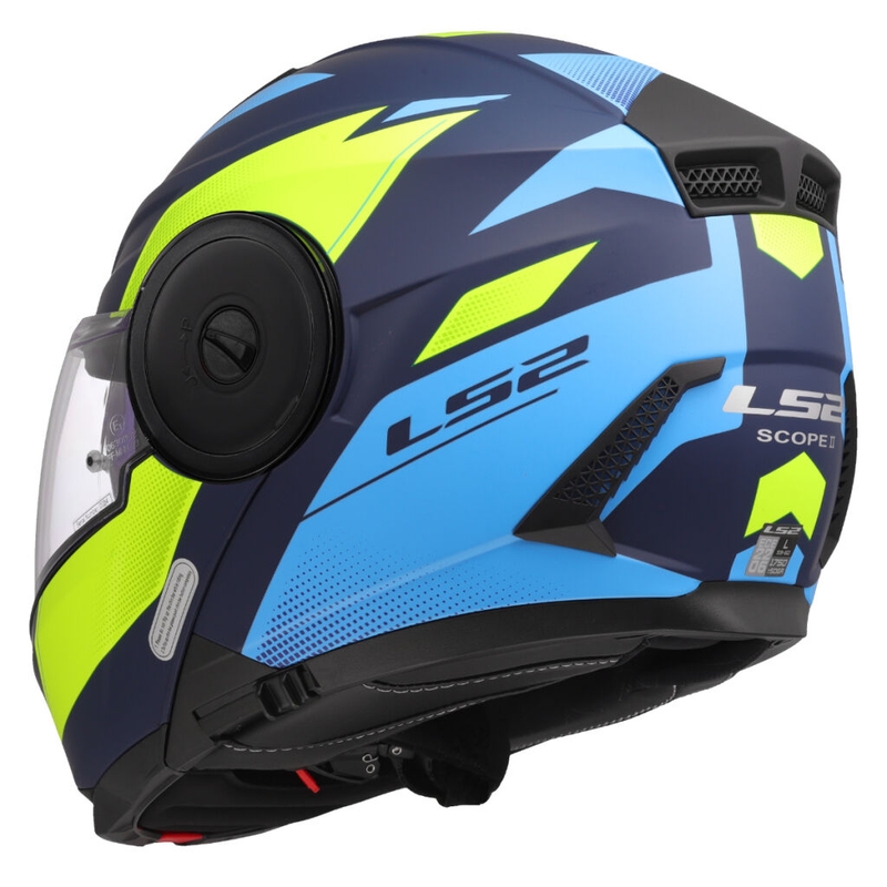 Výklopná helma na motorku LS2 FF902 Scope II Duria modro-fluo žlutá