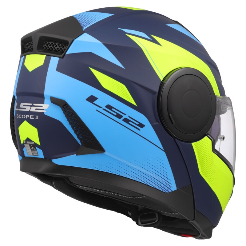 Výklopná helma na motorku LS2 FF902 Scope II Duria modro-fluo žlutá