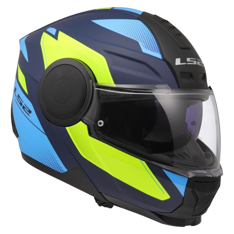 Výklopná helma na motorku LS2 FF902 Scope II Duria modro-fluo žlutá