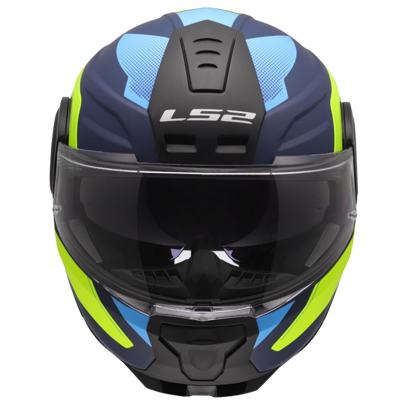 Výklopná helma na motorku LS2 FF902 Scope II Duria modro-fluo žlutá