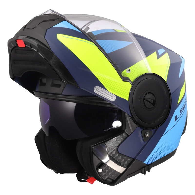 Výklopná helma na motorku LS2 FF902 Scope II Duria modro-fluo žlutá