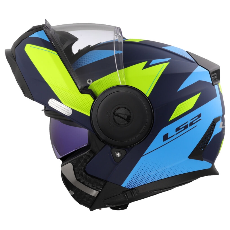 Výklopná helma na motorku LS2 FF902 Scope II Duria modro-fluo žlutá