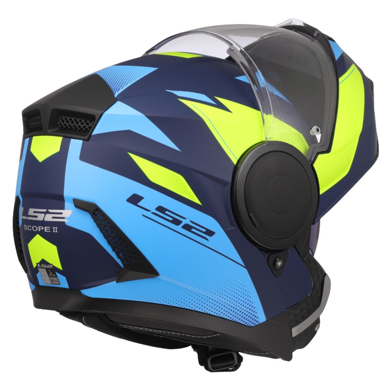 Výklopná helma na motorku LS2 FF902 Scope II Duria modro-fluo žlutá