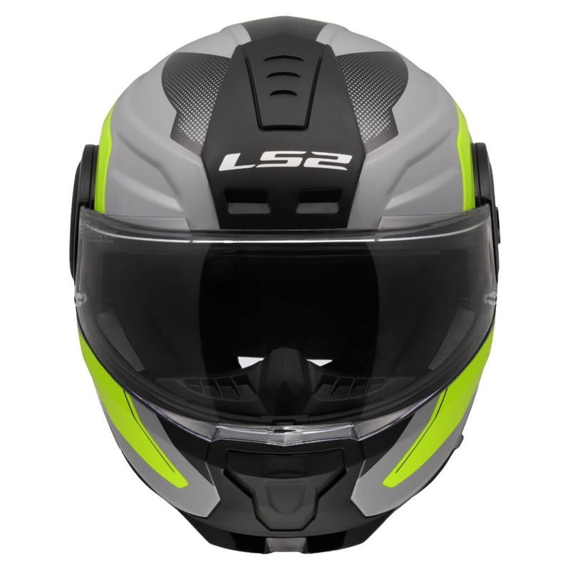 Výklopná helma na motorku LS2 FF902 Scope II Duria šedo-fluo žlutá