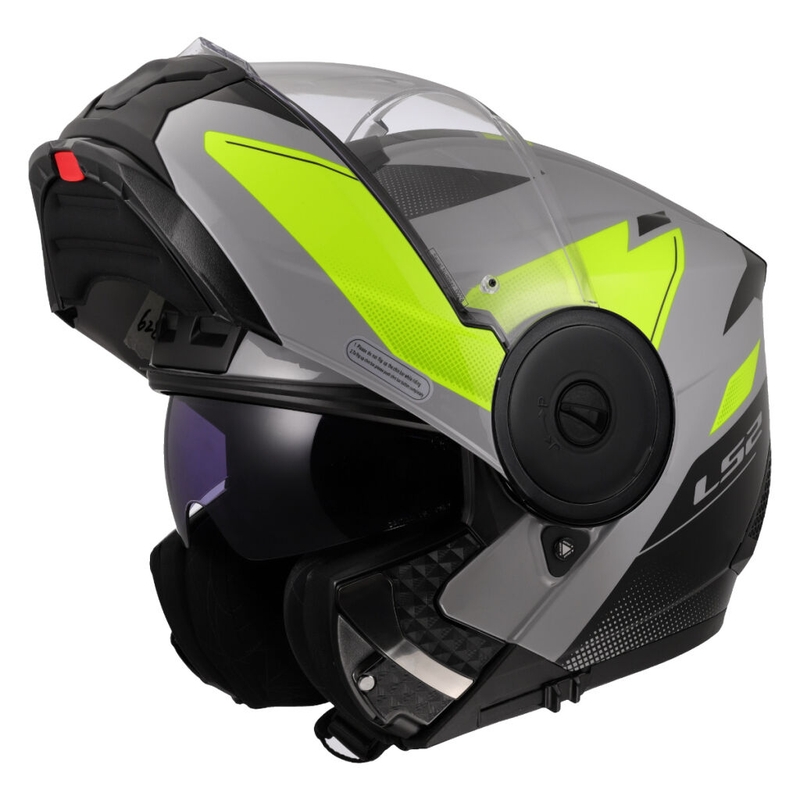 Výklopná helma na motorku LS2 FF902 Scope II Duria šedo-fluo žlutá