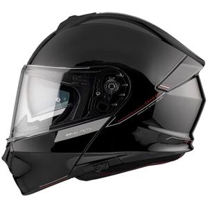 Vyklápěcí přilba na motorku MT Genesis SV Solid A1 černá lesklá