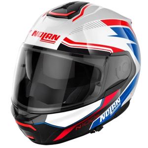 Výklopná helma na motorku Nolan N100-6 Surveyor N-COM 24 bílo-modrá