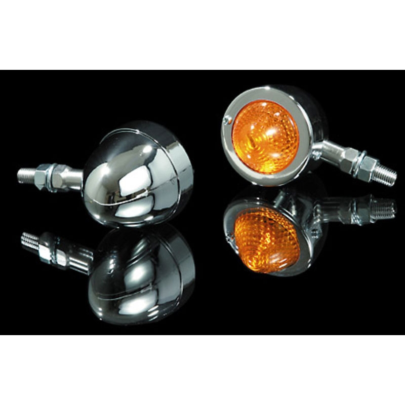 Blinkry na motorku Highsider Smart Bullet Pike chromované