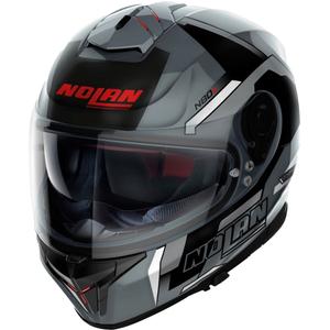 Integrální helma na motorku Nolan N80-8 Wanted N-com černo-červená