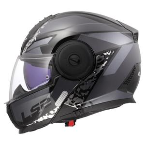 Výklopná helma na motorku LS2 FF902 Scope II Oxyd černo-titanová