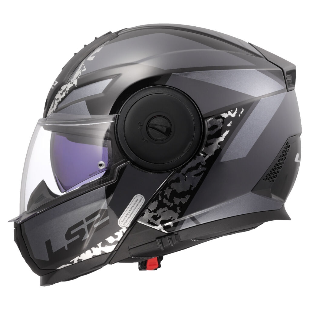 Výklopná helma na motorku LS2 FF902 Scope II Oxyd černo-titanová Velikost: 3XL