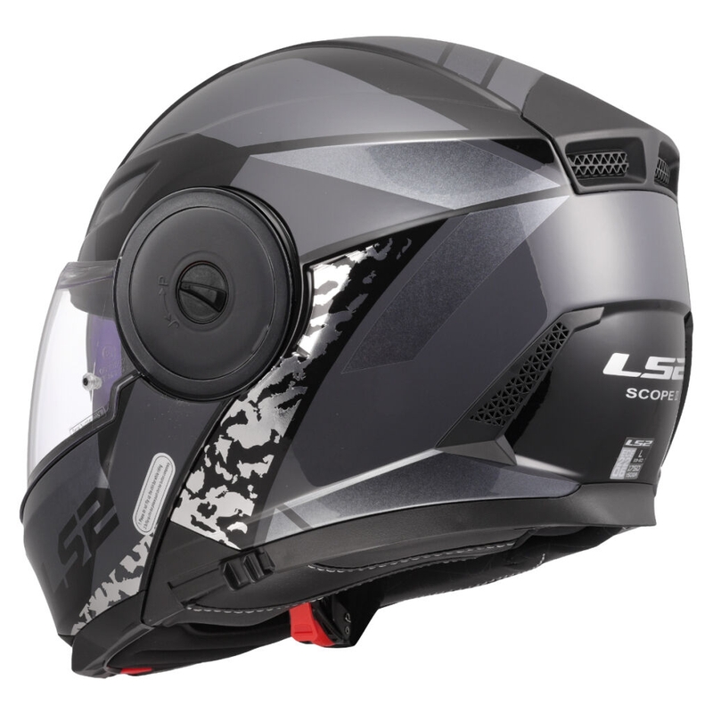 Výklopná helma na motorku LS2 FF902 Scope II Oxyd černo-titanová