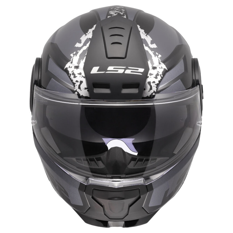 Výklopná helma na motorku LS2 FF902 Scope II Oxyd černo-titanová