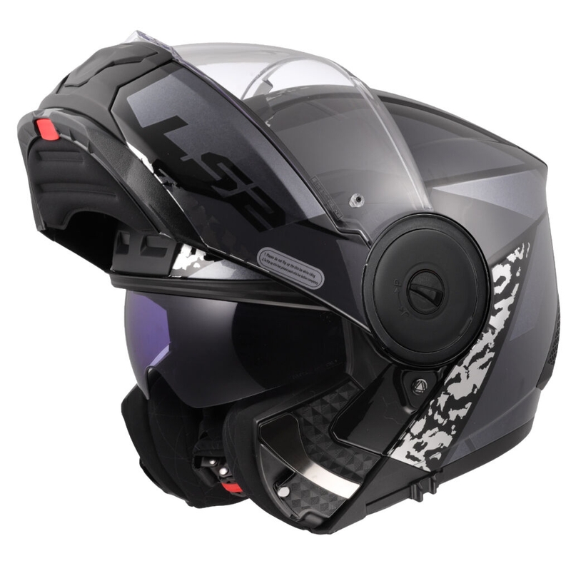 Výklopná helma na motorku LS2 FF902 Scope II Oxyd černo-titanová