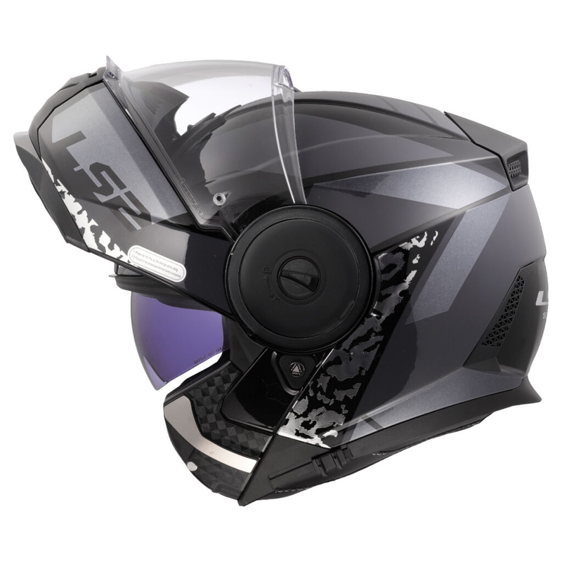 Výklopná helma na motorku LS2 FF902 Scope II Oxyd černo-titanová