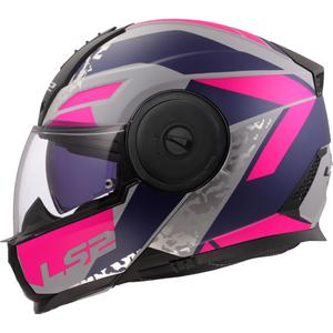 Výklopná helma na motorku LS2 FF902 Scope II Oxyd šedo-modro-fialová