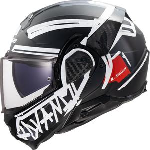 Překlápěcí helma na motorku LS2 FF910 Advant II Tape černá