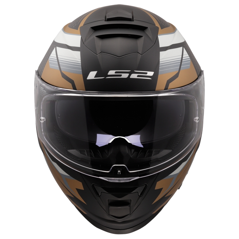 Integrální helma na motorku LS2 FF800 Storm II Tracker černo-zlatá