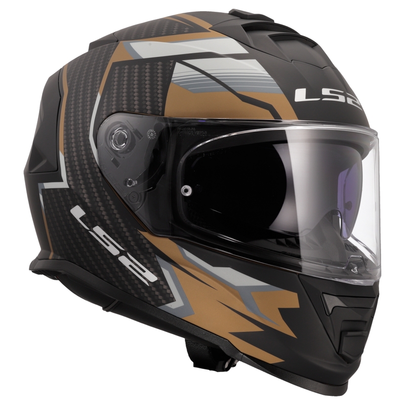 Integrální helma na motorku LS2 FF800 Storm II Tracker černo-zlatá