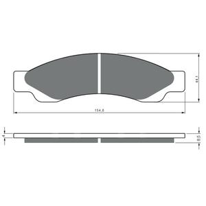 Brzdové destičky GOLDFREN 441 S33 STREET FRONT