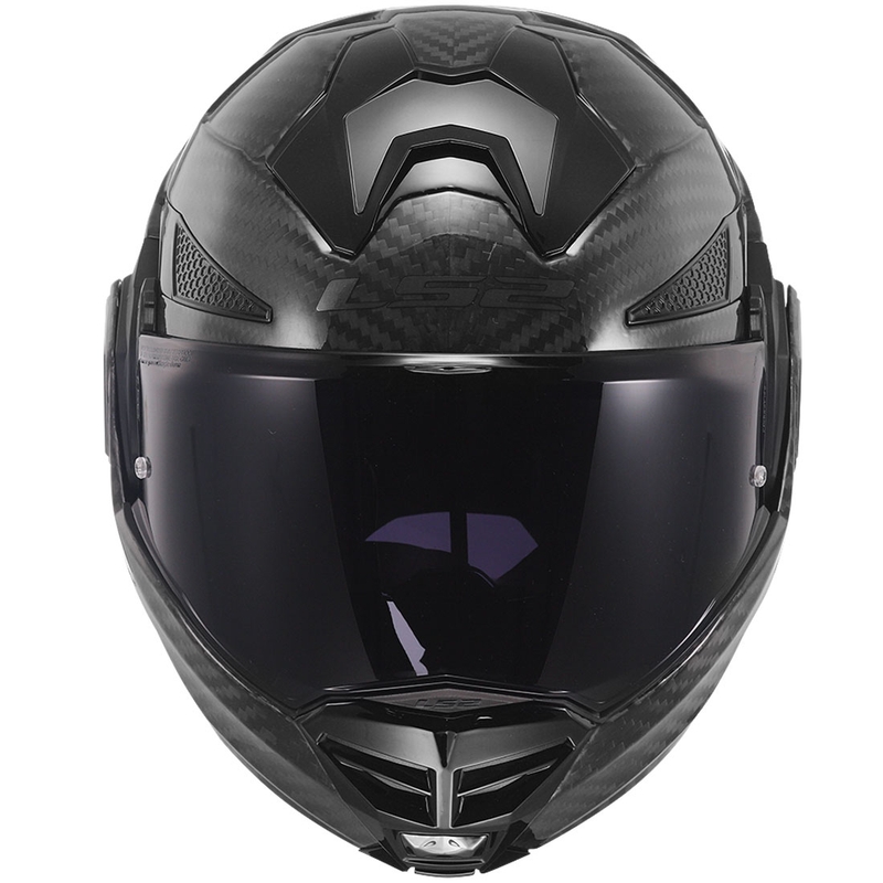 Překlápěcí přilba na motorku LS2 FF901 Advant X Solid Carbon černá
