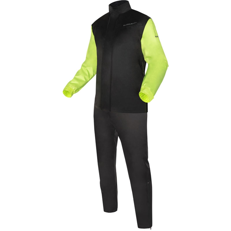Moto pláštěnka Rebelhorn Rain fluo žlutá Velikost: 2XS