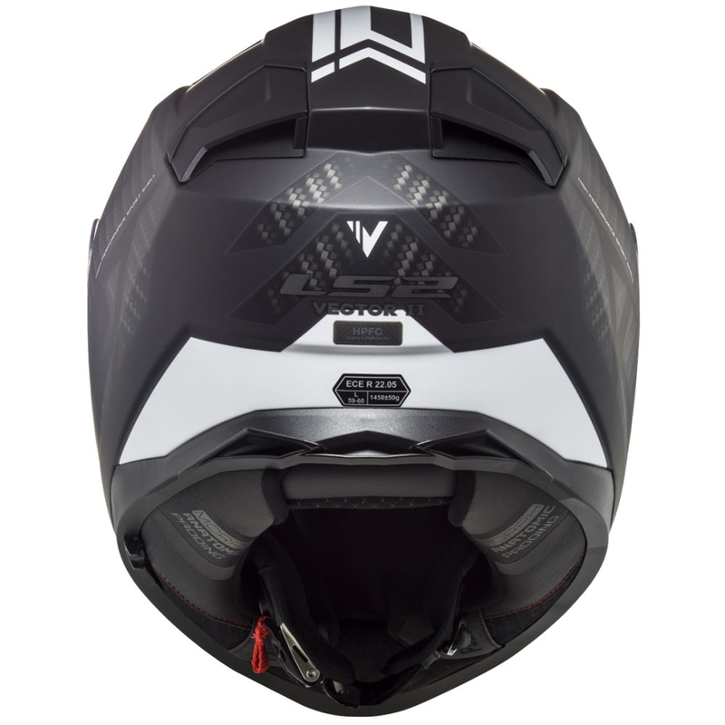 Integrální přilba na motorku LS2 FF811 Vector II Splitter bílo-černá