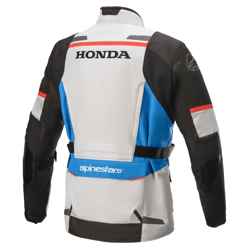 Bunda na motorku Alpinestar Andes Drystar Honda šedo-černo-modro-červená