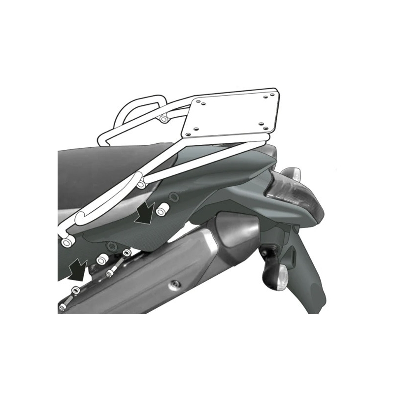 Montážní sada Top Master SHAD pro YAMAHA XT 660 R 2004-2016, YAMAHA XT 660 X 2004-2016
