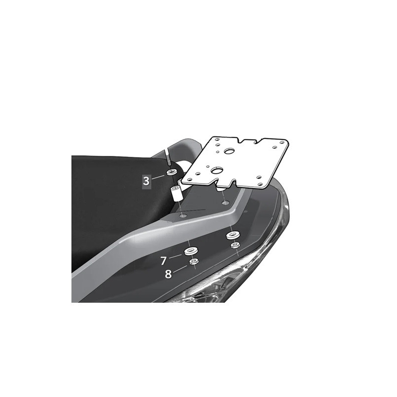 Montážní sada Top Master SHAD pro DAELIM S3 125 2010-2023, DAELIM S3 250 2010-2023