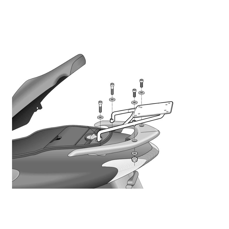 Montážní sada Top Master SHAD pro HONDA Dylan 125 2002-2008, HONDA Dylan 150 2002-2008