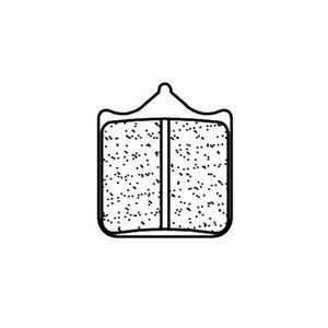 Brzdové destičky CL BRAKES 1207 C60 (C59) (4ks v sadě)