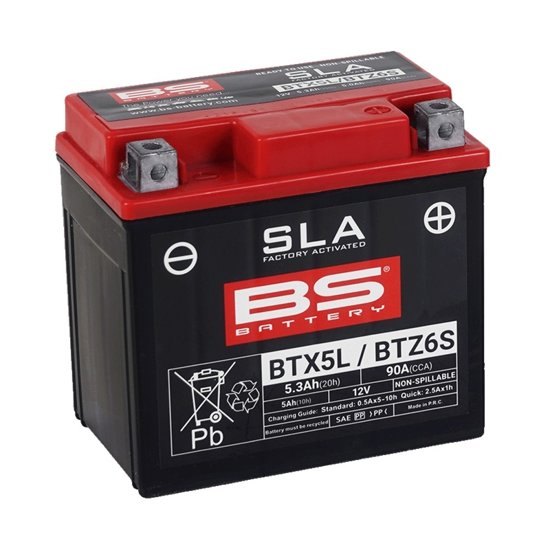 Továrně aktivovaná motocyklová baterie BS-BATTERY SLA