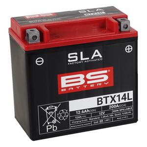 Továrně aktivovaná motocyklová baterie BS-BATTERY BTX14L (FA) (YTX14L (FA)) SLA