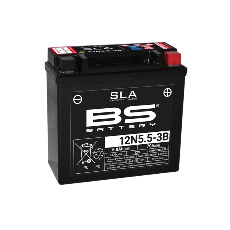 Továrně aktivovaná motocyklová baterie BS-BATTERY SLA