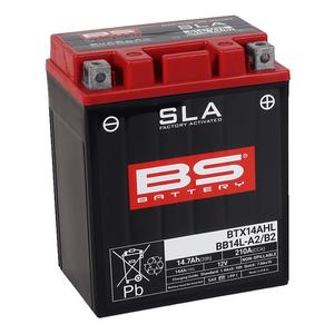 Továrně aktivovaná motocyklová baterie BS-BATTERY BB14L-A2 (FA) (YB14L-A2 (FA)) SLA