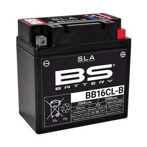 Továrně aktivovaná motocyklová baterie BS-BATTERY BB16CL-B (FA) (YB16CL-B (FA)) SLA