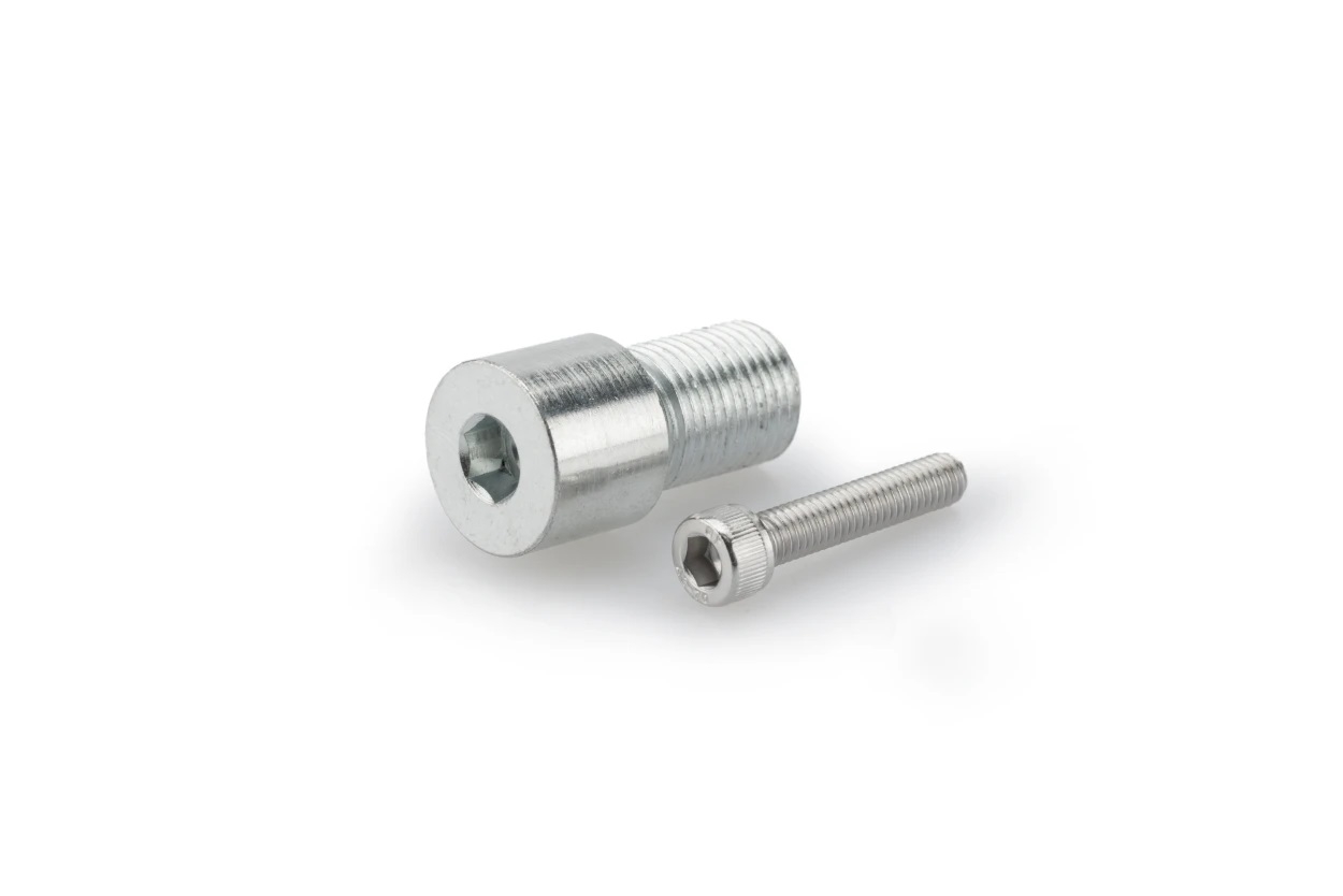 Adaptér na zpětné zrcátko PUIG MP 9583P stříbrná bar end