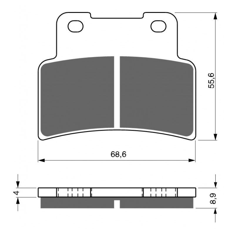 Brzdové destičky GOLDFREN S33 STREET FRONT