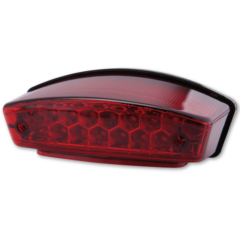 Zadní světlo na motorku Highsider Smart Monster LED červené