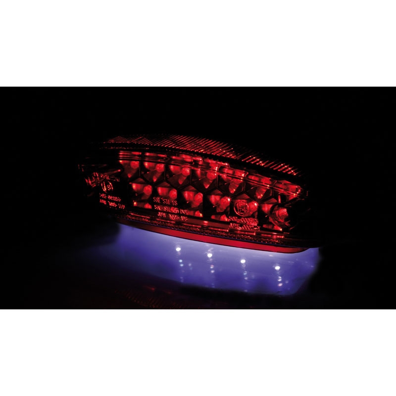 Zadní světlo na motorku Highsider Smart Monster LED červené