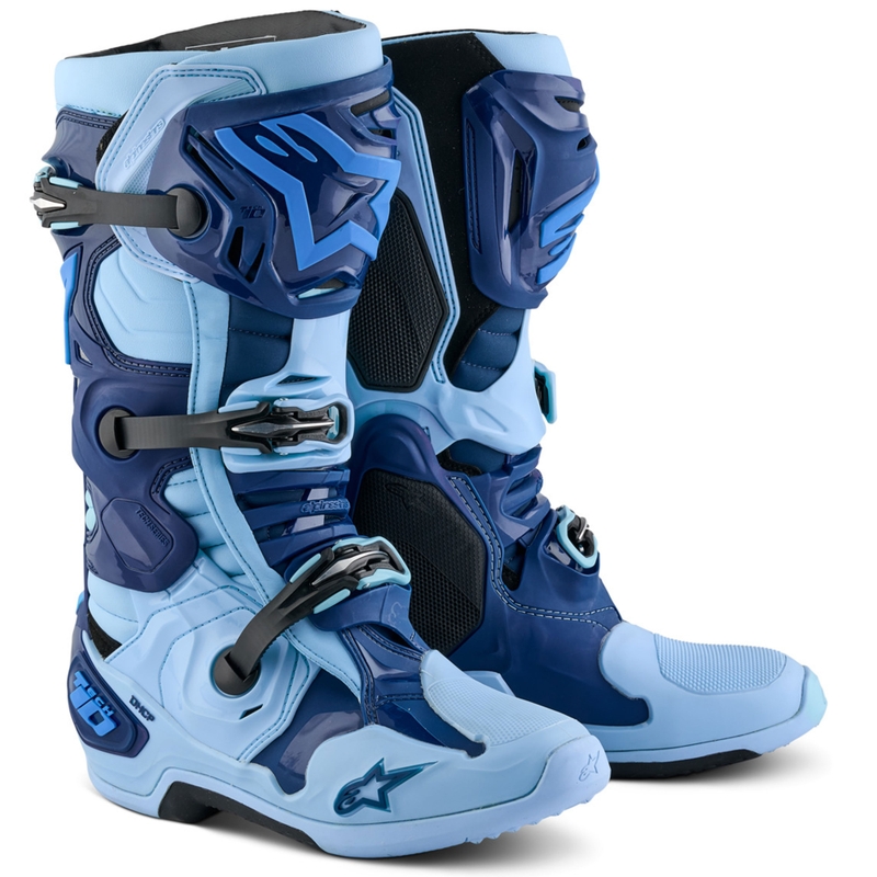 Boty na motorku Alpinestars Tech 10 limitovaná edice Steelers modro-světle modrá