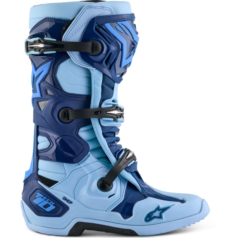 Boty na motorku Alpinestars Tech 10 limitovaná edice Steelers modro-světle modrá
