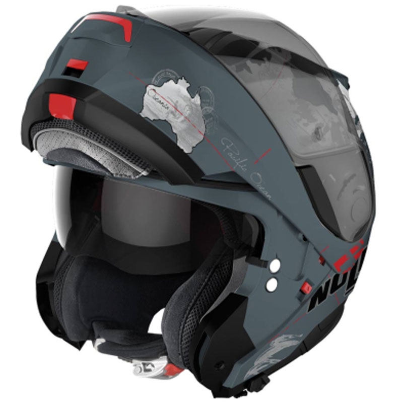 Výklopná helma na motorku Nolan N100-6 Legend Checa N-COM 3