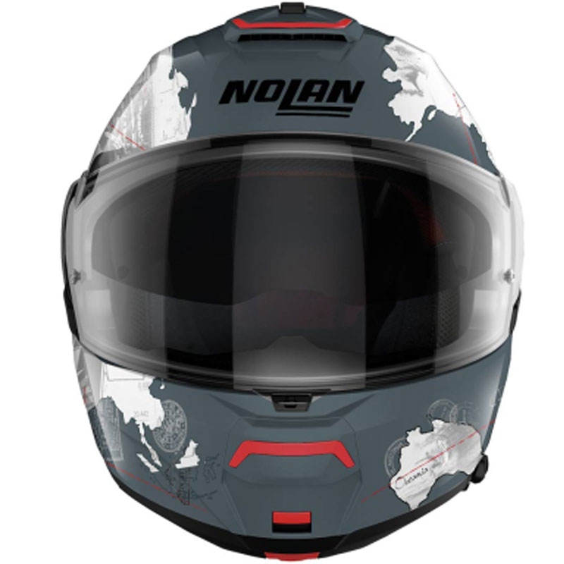 Výklopná helma na motorku Nolan N100-6 Legend Checa N-COM 3
